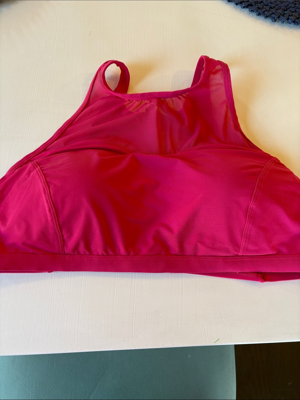 CALIA by Carrie Underwood Hot Pink High-Neck Bikini Top